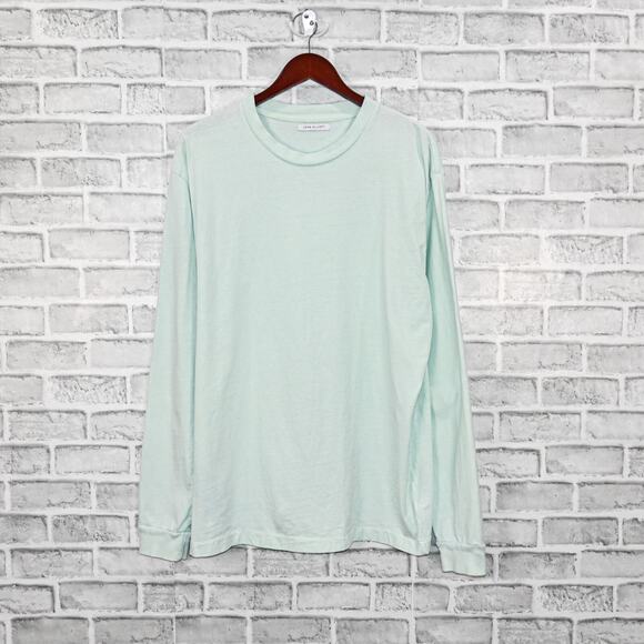 John Elliott Other - JOHN ELLIOTT Men's Long Sleeve Crew Pullover Shirt Light Blue Size 3